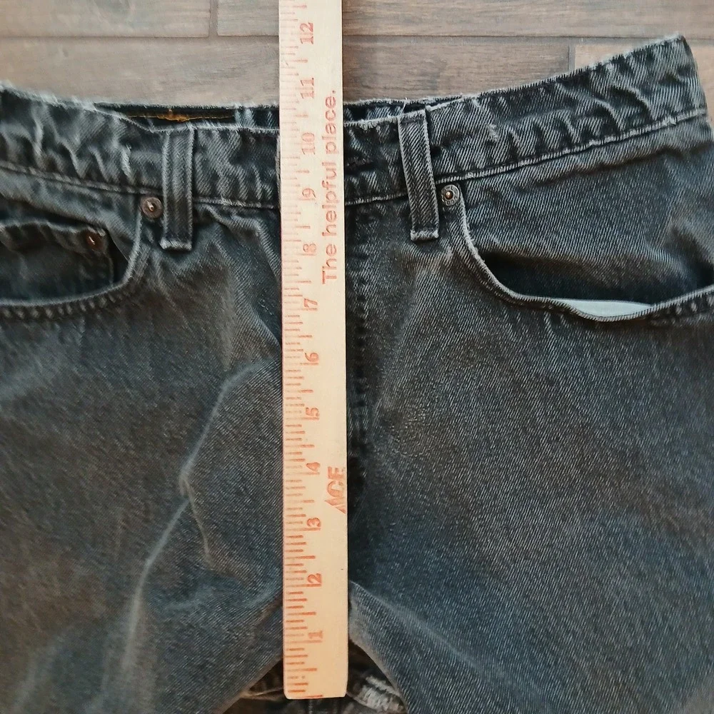 Vintage Levi's Jeans‎ Mens 31x33 (FITS 26x30) Black Faded 550 USA Made 90s
